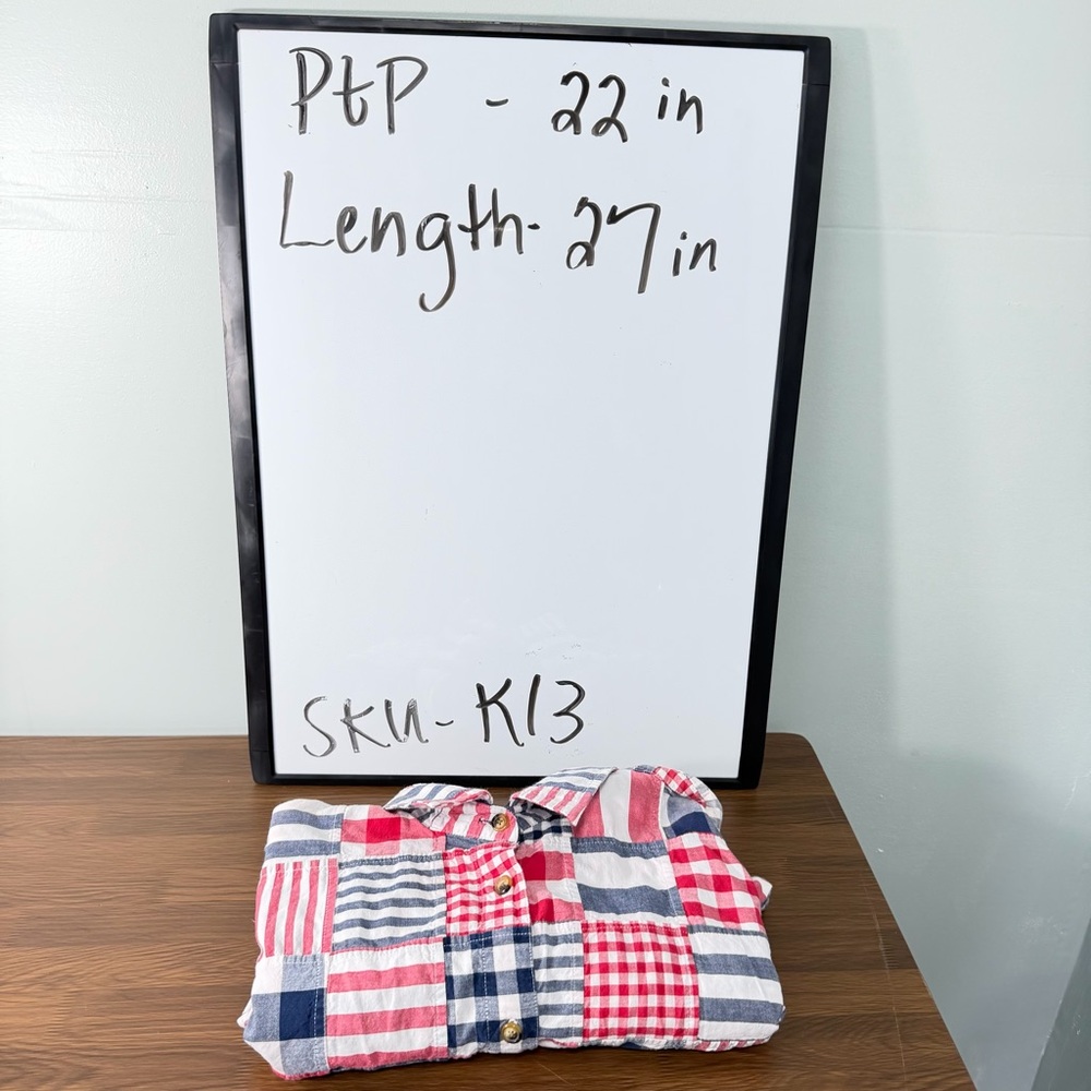 Orvis Women's Patchwork Plaid Button-Down Shirt -… - image 8